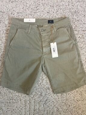 AG Goldschmied The Griffin Men Shorts 29R Olive Cotton Stretch 1166SUDSULDBY